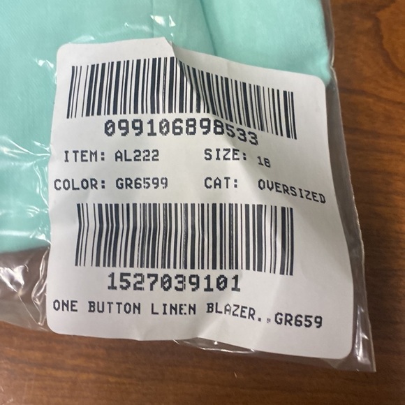 Linen Cotton Holland Blazer AL222 - Picture 4 of 4